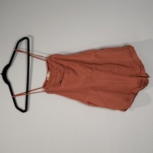 Billabong Wild Pursuit Romper Burnt Orange Womens M